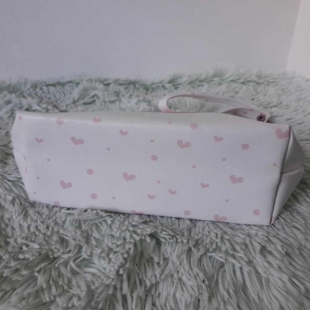 Pig and hearts cosmetic bag
